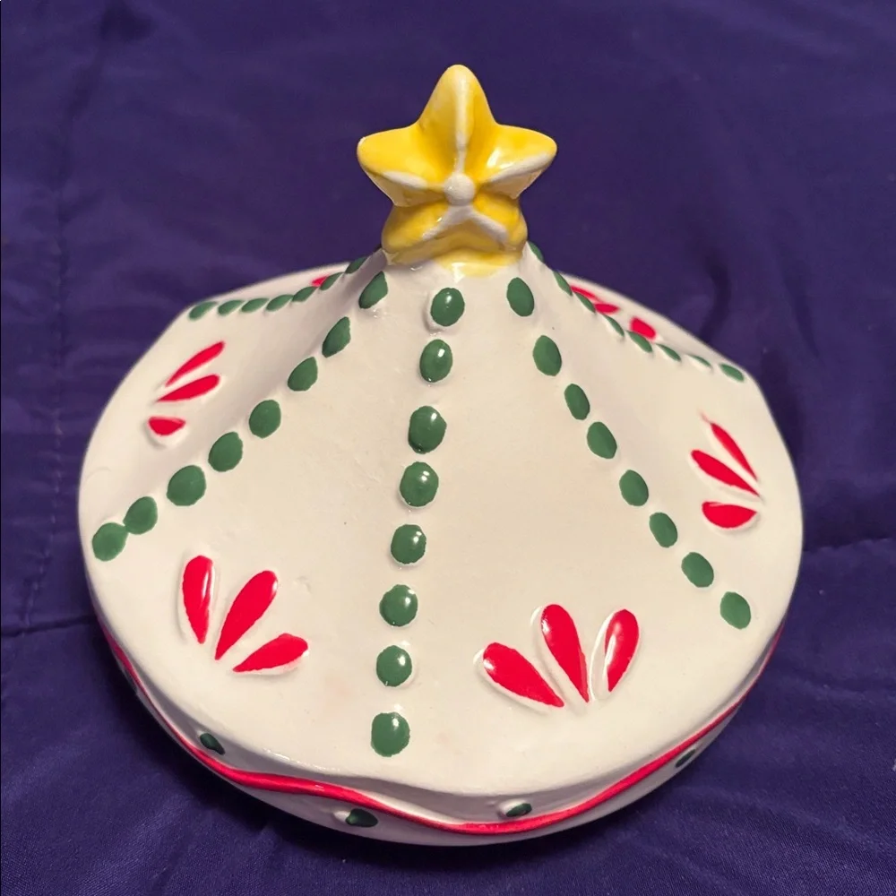 NWT-Colorful Carousel Horse Ceramic Jar